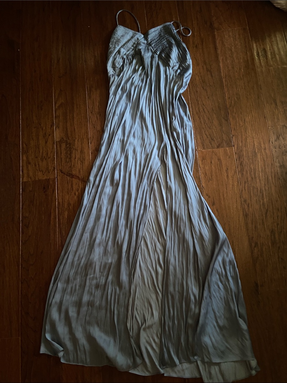 IRO Pale Blue Spaghetti Strap Maxi Dress